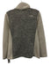 The North Face Size M Gray & Cream Polyester Heathered Knit Rib Detail Jacket Gray & Cream / M