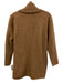 Tahari Size M Camel Brown Cashmere Open Front Ribbed Knit Shawl Collar Sweater Camel Brown / M