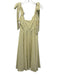 House of CB Size M Yellow, Pink & Green Polyester Blend Floral Front Slit Dress Yellow, Pink & Green / M
