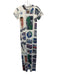 With Jean Size M White & Multi Polyester Blend Short Sleeve Flower Dress White & Multi / M