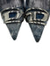 Diesel Shoe Size 38 Medium Wash textile upper Distressed denim Logo Slingbacks Medium Wash / 38