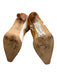 Song of Style Shoe Size 7.5 Brown & White Cow Hair Cow Print Heeled Slingbacks Brown & White / 7.5