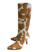 Song of Style Shoe Size 7.5 Brown & White Cow Hair Cow Print Heeled Slingbacks Brown & White / 7.5