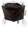 I.AM.GIA Size M Dark Brown PU Leather Strapless Lace Up sides Flare Pants Set Dark Brown / M