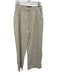 Lioness Size M Khaki Beige Ramie & Cotton High Waist Front Pleat Wide Leg Pants Khaki Beige / M