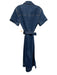 Veronica Beard Size 6 Dark Wash Cotton Short Sleeve Button Front Denim Dress Dark Wash / 6
