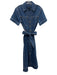 Veronica Beard Size 6 Dark Wash Cotton Short Sleeve Button Front Denim Dress Dark Wash / 6