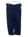 Frank & Eileen Size 8 Navy Cotton & Flax Zip Fly Mid Rise Straight Leg Pants Navy / 8