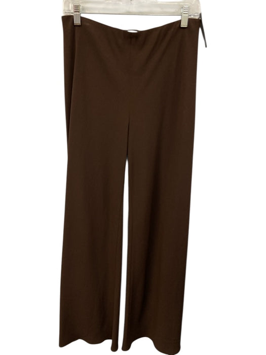 Vince Size M Brown Acetate Blend Elastic Waist Wide Leg Pants Brown / M