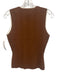 Veronica Beard Size S Brown & White Viscose Blend V Neck Sleeveless Knit Top Brown & White / S