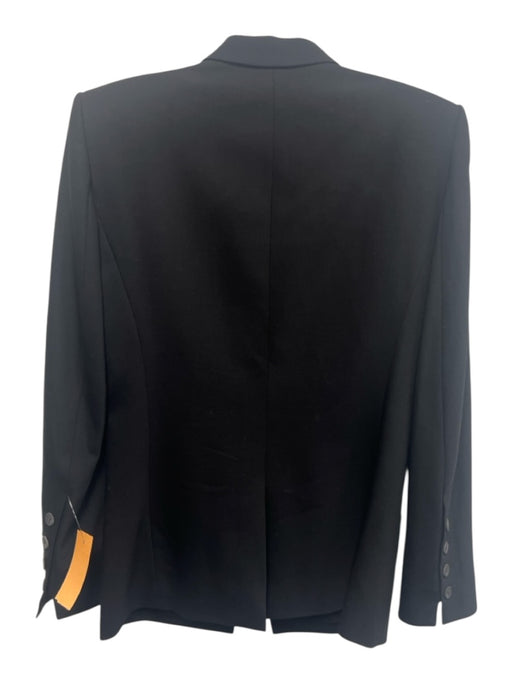 Helmut Lang Size 2 Black Wool Long Sleeve Blazer One Button Jacket Black / 2