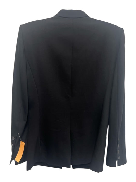 Helmut Lang Size 2 Black Wool Long Sleeve Blazer One Button Jacket Black / 2