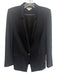 Helmut Lang Size 2 Black Wool Long Sleeve Blazer One Button Jacket Black / 2