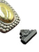 Lagos Gold & Silver Sterling Silver 18K Gold Clasp Stone Pendant Gold & Silver