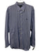 Polo Size 16.5 Blue & White Cotton Striped Button Down Men's Long Sleeve Shirt Blue & White / 16.5