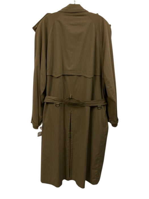 Paul Stuart Tan Wool Solid Trench Men's Coat Tan / 42