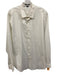 Theory Size XL White Cotton Striped Button Down Men's Long Sleeve Shirt White / XL
