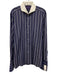 Ralph Lauren Purple Size 16.5 Blue & White Cotton Striped Long Sleeve Shirt Blue & White / 16.5