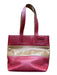 Coach Red & Tan Leather Tote Handle Detail Colorblock Purse Red & Tan / Medium