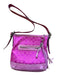 Coach Purple Canvas & Suede Tassle Detail Tote Handle Crossbody Purse Purple / Medium