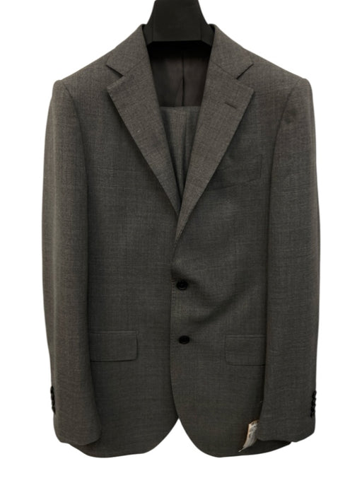 Suitsupply Light Gray Wool Solid notched 2 Button Men's Suit Light Gray / 38R