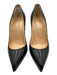 Christian Louboutin Shoe Size 38.5 Black Leather Pointed Toe Pumps Black / 38.5
