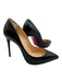 Christian Louboutin Shoe Size 38.5 Black Leather Pointed Toe Pumps Black / 38.5