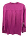 XiRENA Size XS Magenta Purple Silk Long Sleeve Half Button Top Magenta Purple / XS