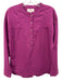 XiRENA Size XS Magenta Purple Silk Long Sleeve Half Button Top Magenta Purple / XS
