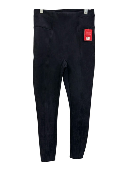 Spanx Size S Navy Blue Polyester Blend Faux Suede High Rise Full Length Leggings Navy Blue / S
