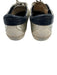 Golden Goose Shoe Size 36 Silver & Navy Leather Distressed Star Lace Up Sneakers Silver & Navy / 36