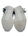 Esse Ut Esse Shoe Size 36 Blue Suede Snakeskin Lace Up Fringe Sneakers Blue / 36