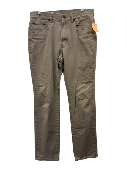 Onward Reserve Size 32 Gray Cotton Blend Solid Khaki Slim Men's Pants Gray / 32