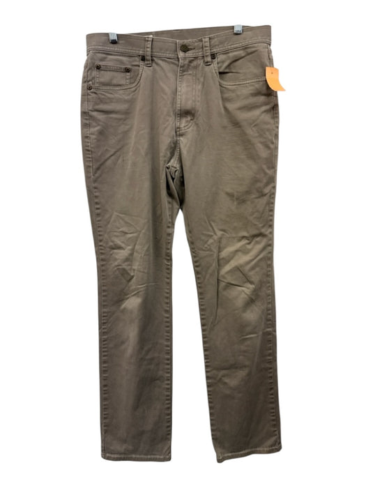 Onward Reserve Size 32 Gray Cotton Blend Solid Khaki Slim Men's Pants Gray / 32