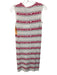 Love Moschino Size 40 White, Pink, Black Viscose Blend Knit Logo Dress White, Pink, Black / 40