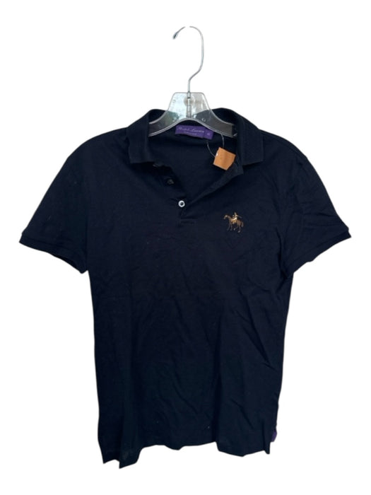 Ralph Lauren Purple Size XS Navy & Brown Cotton Horse Men's Polo Navy & Brown / XS