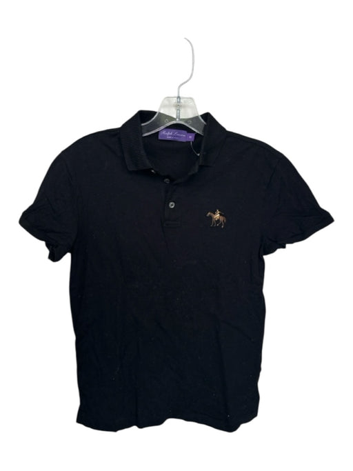 Ralph Lauren Purple Size XS Black & Brown Cotton Horse Men's Polo Black & Brown / XS