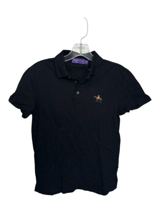 Ralph Lauren Purple Size XS Black & Brown Cotton Horse Men's Polo Black & Brown / XS