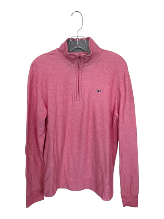 Vineyard vines Coral Pima Cotton Half Zip Men's Pullover Coral / S