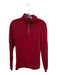 Surfside Supply Deep Red Cotton Solid Half Zip Men's Pullover Deep Red / Est S