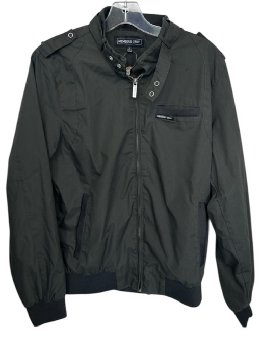 Members Only Size S Dark Green Cotton full zip Bomber Men's Jacket Dark Green / S