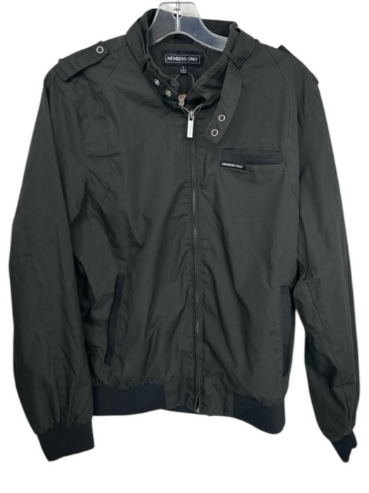 Members Only Size S Dark Green Cotton full zip Bomber Men's Jacket Dark Green / S