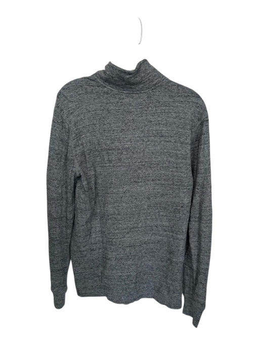 J. Crew Gray Cotton Heathered Half Zip Men's Pullover Gray / S