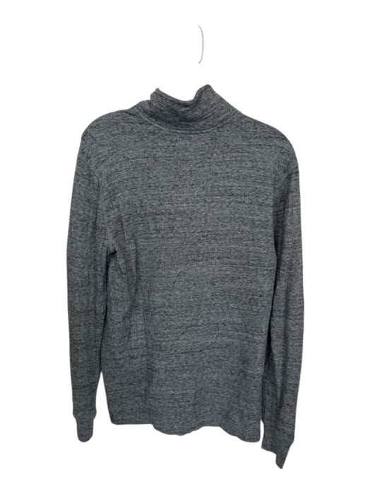 J. Crew Gray Cotton Heathered Half Zip Men's Pullover Gray / S