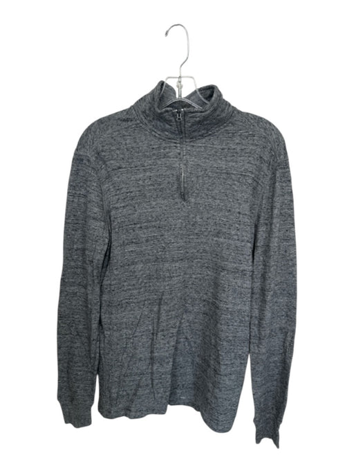 J. Crew Gray Cotton Heathered Half Zip Men's Pullover Gray / S