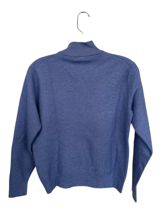 Peter Millar Periwinkle Cashmere & Silk Blend Knit Half Zip Men's Pullover Periwinkle / S