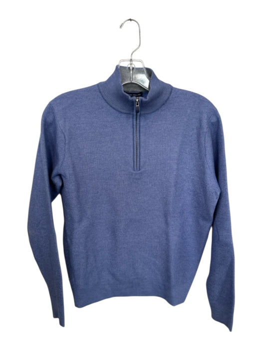 Peter Millar Periwinkle Cashmere & Silk Blend Knit Half Zip Men's Pullover Periwinkle / S