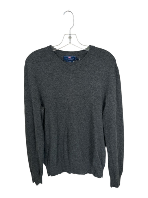 Vineyard vines Size S Charcoal Cashmere Knit V Neck Men's Sweater Charcoal / S