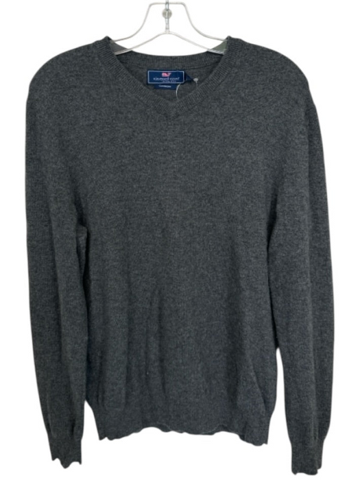 Vineyard vines Size S Charcoal Cashmere Knit V Neck Men's Sweater Charcoal / S