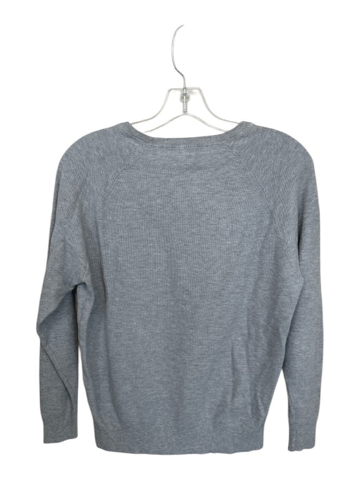 Peter Millar Size S Light Gray Pima Cotton Blend Waffle Men's Sweater Light Gray / S